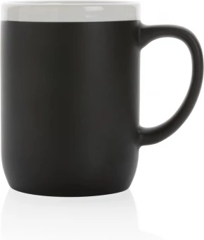 Valge äärega keraamiline kruus