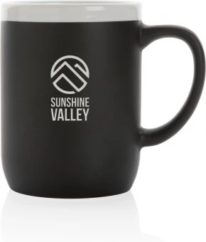 Valge äärega keraamiline kruus