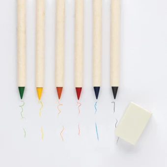 Värvipliiatsite komplekt koos märkmikuga Micki GRS