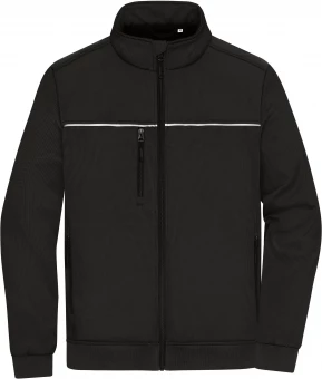 Vastupidav jakk diskreetse trükiga erinevatest materjalidest