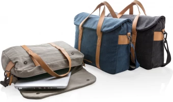 Canvas-laptoplaukku - PVC-vapaa