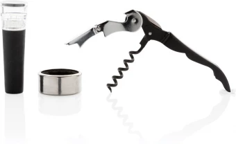 Vino Sommelier setti 3kpl, hopea