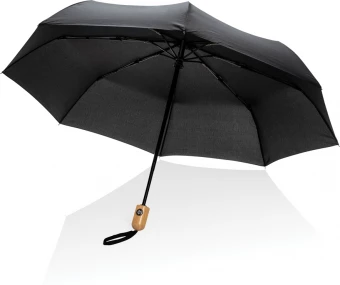 21" Impact AWARE™ RPET 190T auto open/close bambusateenvarjo