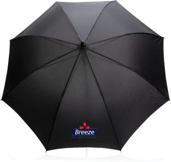 23" Impact AWARE™ RPET 190T auto-open bambusateenvarjo