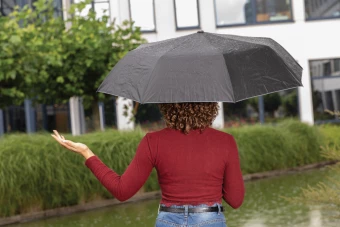 21" Impact AWARE™ RPET 190T Pongee kaksivärinen sateenvarjo