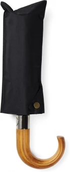 VINGA Bosler AWARE™ recycled pet 21" foldable umbrella, black