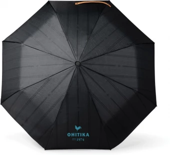 VINGA Bosler AWARE™ recycled pet 21" foldable umbrella, black