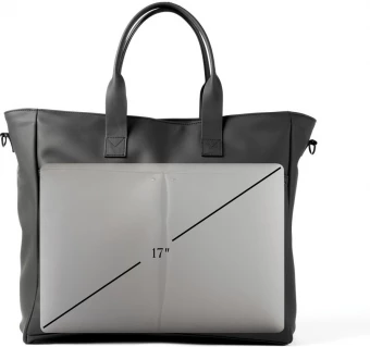 VINGA Baltimore hybridi toimistolaukku, musta