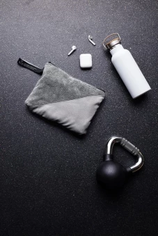 VINGA GRS RPET aktiivne kuivatusrätik, väike, must