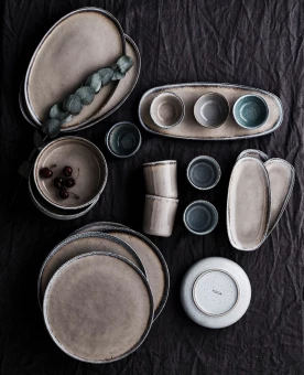 VINGA valged Nomimono plaadid 26,5 cm, 2 tk komplekt