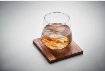 Viskiklaas akaatsiapuidust alusega Drinks 200 ml