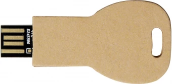Avaimenmuotoinen kierrätyspaperista valmistettu USB 2.0