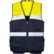 2 Värviline hi-vis töövest lukuga