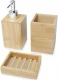 Hedon 3-osaline bambusest vannitoakomplekt