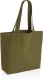 Impact AWARE™ recycled canvas shopper w/pocket 240gsm undyed, off white