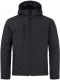 Polsterdatud kapuutsiga softshell jope