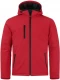 Polsterdatud kapuutsiga softshell jope