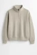 Unisex puolivetoketjullinen collegepaita SAREK