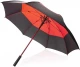 27" automaattisesti avautuva kaksivärinen myrskynkestävä sateenvarjo